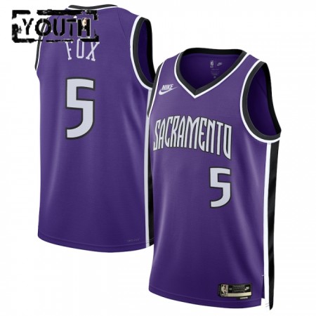 NBA Sacramento Kings Trikot Deaaron Fox Nike 2024-25 Classic Edition Lila Swingman - Kinder
